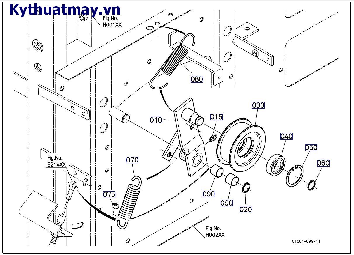 Cần kéo xilanh đập